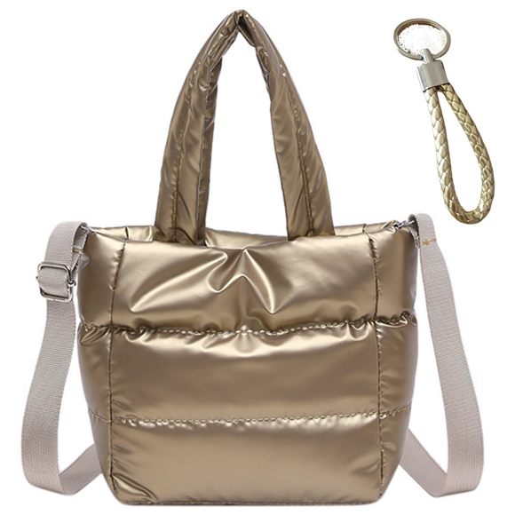 Quilted Metallic Lhtweht Phone Crossbody Purse, Puffer Small Tote Bag :3 - Picture 1 of 9
